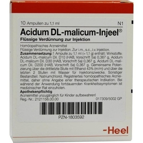 ACIDUM DL MALICUM INJ,10 Stk. ACID DL MALICUM INJ,10 шт.