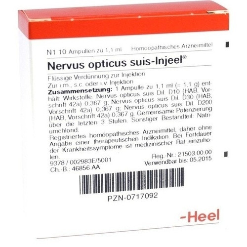 NERVUS OPT SUIS INJ ORG,10 Stk. NERVUS OPT AM INJ ORG,10 шт.