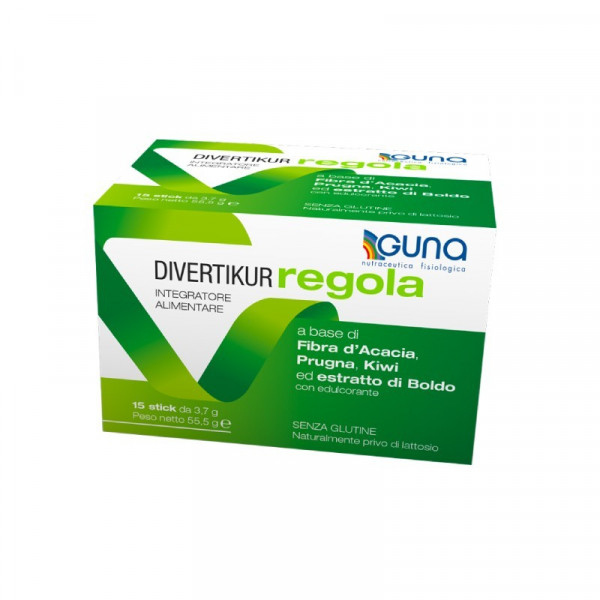 Guna - Divertikur Regola - Digestive Health Supplement 15 Stick, Guna - Дивертикур Регола - Пищеварительная добавка для здоровья 15 палочек,