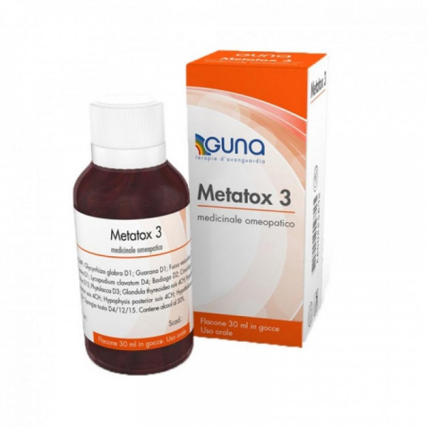 Guna - Metatox 3 - homeopathic drops 30 ml, Гуна - Метатокс 3 - капли гомеопатические 30 мл,