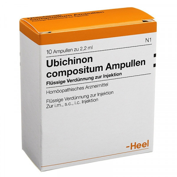 Guna - Heel Ubichinon Compositum 10 Vials - homeopathic drug, Guna - Heel Ubichinon Compositum 10 флаконов - гомеопатический препарат,