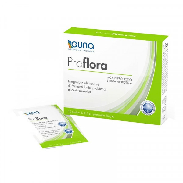 Guna - Proflora - Supplement Probiotic 10 Sachets, Guna - Proflora - Добавка с пробиотиком 10 пакетиков,
