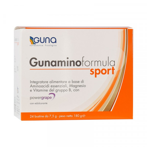 Guna - Supplement Gunamino Formula Sport 24 Sachets, Guna - Добавка Gunamino Formula Sport 24 пакетика,