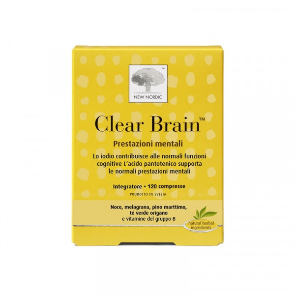 NEW NORDIC - Clear Brain - Добавка для здоровья мозга 120 таблеток