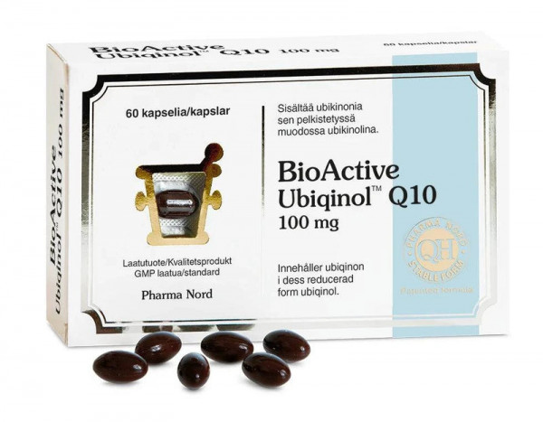 Pharma Nord BioActive Убикинол 100 мг Q10 60 капс Pharma Nord BioActive Убикинол 100 мг Q10 60 капс