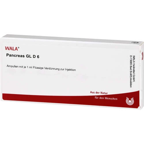PANCREAS GL D 6 ПОДЖЕЛУДОЧНАЯ ЖЕЛЕЗА GL D 6,10 амп по 1 мл