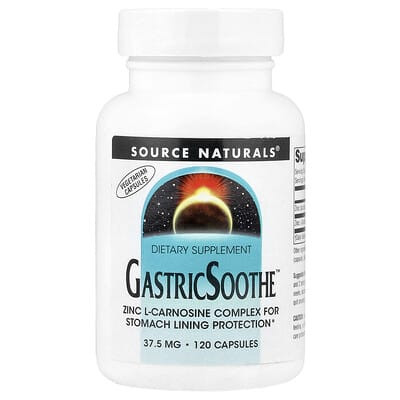 Source Naturals, GastricSoothe™, добавка для защиты слизистой оболочки желудка, 120 капсул