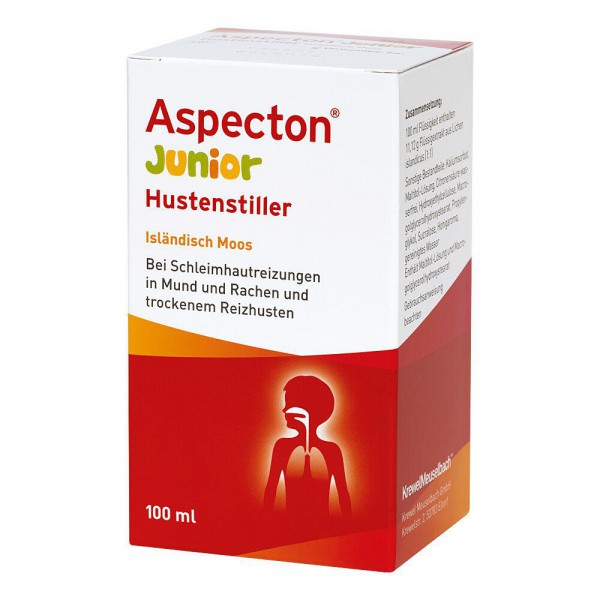 ASPECTON Junior Аспектон джуниор Средство от кашля Сок исландского мха,100 мл ASPECTON Junior Аспектон джуниор Средство от кашля Сок исландского мха,100 мл