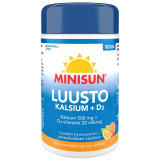 MINISUN LUUSTO KALSIUM SITRUS 100 KPL, МИНИСАН КАЛЬЦИЙ СО ВКУСОМ ЦИТРУСА 100 ШТ. MINISUN LUUSTO KALSIUM SITRUS 100 KPL, МИНИСАН КАЛЬЦИЙ СО ВКУСОМ ЦИТРУСА 100 ШТ.
