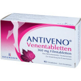 ANTIVENO Антивено таблетки для вен 360 мг, таблетки, 90 штук ANTIVENO Антивено таблетки для вен 360 мг, таблетки, 90 штук