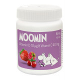 Moomin Витамины C+D с ягодным вкусом, жевательные таблетки 100 шт